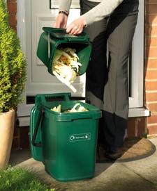 Householders will receive new containers from October 2012 including a 23-litre kerbside caddy and a 7-litre kitchen caddy